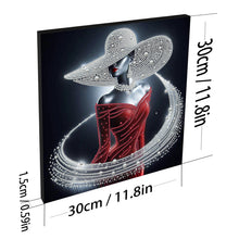 Load image into Gallery viewer, Elegant Lady-Partial Pearl Painting Kit with Frame-30x30cm