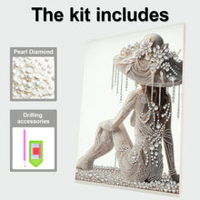 Load image into Gallery viewer, Woman-Partial Pearl Painting Kit with Frame-30x40cm
