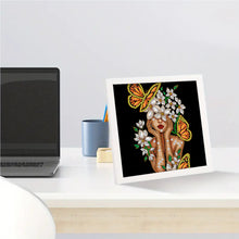 Load image into Gallery viewer, Beauty-Partial Special Diamond Painting with Frame-17x17cm