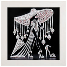 Load image into Gallery viewer, Beauty-Partial Special Diamond Painting with Frame-17x17cm