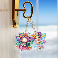 Load image into Gallery viewer, 6Pcs/Set Motorcycle-Double Side Drill-Diamond Keychain