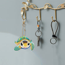 Load image into Gallery viewer, 6Pcs/Set Motorcycle-Double Side Drill-Diamond Keychain