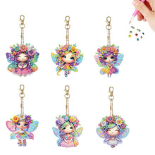 Load image into Gallery viewer, 6Pcs/Set Motorcycle-Double Side Drill-Diamond Keychain