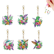 Load image into Gallery viewer, 6Pcs/Set Motorcycle-Double Side Drill-Diamond Keychain