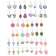 Load image into Gallery viewer, 2 Pairs Water Droplets-DIY Diamond Painting Earrings Kit