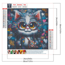 Load image into Gallery viewer, Cat-Full Round Diamond Painting-30x30cm