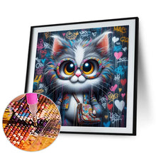 Load image into Gallery viewer, Cat-Full Round Diamond Painting-30x30cm