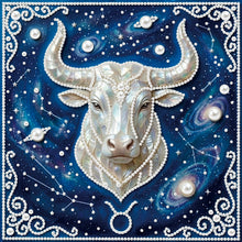 Load image into Gallery viewer, Pisces-Partial Pearl Painting Kit with Frame-25x25cm