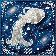 Load image into Gallery viewer, Pisces-Partial Pearl Painting Kit with Frame-25x25cm