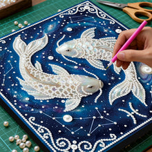 Load image into Gallery viewer, Pisces-Partial Pearl Painting Kit with Frame-25x25cm