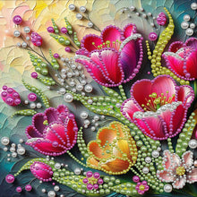 Load image into Gallery viewer, Flower Sparrow-Partial Pearl Painting Kit with Frame-30x30cm