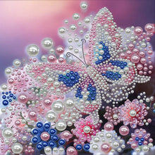 Load image into Gallery viewer, Flower Sparrow-Partial Pearl Painting Kit with Frame-30x30cm