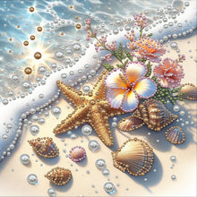 Load image into Gallery viewer, Flower Sparrow-Partial Pearl Painting Kit with Frame-30x30cm