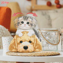 Load image into Gallery viewer, Cat-2-Single Side Drill-Acrylic Diamond Desktop Ornament