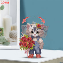 Load image into Gallery viewer, Cat-2-Single Side Drill-Acrylic Diamond Desktop Ornament