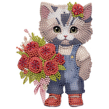 Load image into Gallery viewer, Cat-2-Single Side Drill-Acrylic Diamond Desktop Ornament