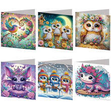 Load image into Gallery viewer, 6Pcs/Set Seaside-Diamond Greeting Cards