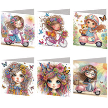 Load image into Gallery viewer, 6Pcs/Set Seaside-Diamond Greeting Cards