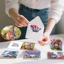 Load image into Gallery viewer, 6Pcs/Set Seaside-Diamond Greeting Cards