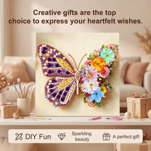 Load image into Gallery viewer, Butterflyb-Diamond Candle Holder-Diamond Desktop Ornament