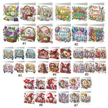 Load image into Gallery viewer, 6Pcs/Set Easter Flowers-Diamond Greeting Cards