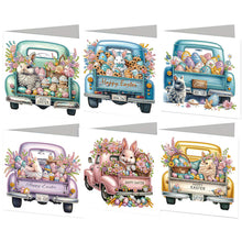 Load image into Gallery viewer, 6Pcs/Set Easter Flowers-Diamond Greeting Cards