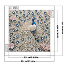 Load image into Gallery viewer, Flowers and Birds-Partial Pearl Painting Kit with Frame-25x25cm