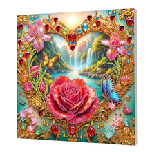 Load image into Gallery viewer, Flowers and Birds-Partial Pearl Painting Kit with Frame-25x25cm