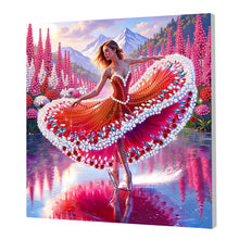 Load image into Gallery viewer, Flowers and Birds-Partial Pearl Painting Kit with Frame-25x25cm
