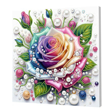 Load image into Gallery viewer, Flowers and Birds-Partial Pearl Painting Kit with Frame-25x25cm