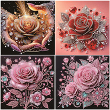 Load image into Gallery viewer, Rose-Partial Special Diamond Painting-30x30cm