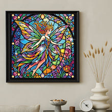 Load image into Gallery viewer, Stained Glass Fairy-Partial Special Diamond Painting-30x30cm