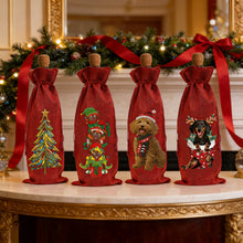 Load image into Gallery viewer, 4Pcs/Set Snowman Christmas-Diamond Wine Bottle Bags Covers