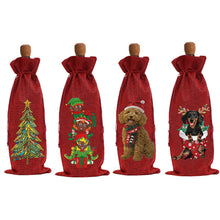 Load image into Gallery viewer, 4Pcs/Set Snowman Christmas-Diamond Wine Bottle Bags Covers