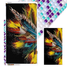 Load image into Gallery viewer, Feathers-Full Round Diamond Painting-50x100cm-Large Size