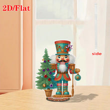 Load image into Gallery viewer, White Nutcracker-Single Side Drill-Acrylic Diamond Desktop Ornament