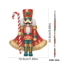 Load image into Gallery viewer, White Nutcracker-Single Side Drill-Acrylic Diamond Desktop Ornament