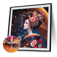Load image into Gallery viewer, Geisha-Full Round Diamond Painting-40x40cm