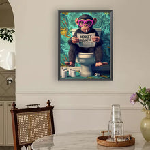 Load image into Gallery viewer, Gorilla-Full Round Diamond Painting-30x40cm