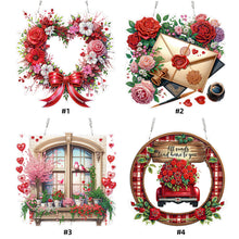 Load image into Gallery viewer, Heart Flower Window-Single Side Drill-Diamond Pendant