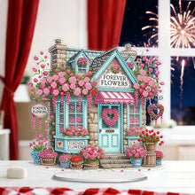Load image into Gallery viewer, Rose Gnome-Single Side Drill-Acrylic Diamond Desktop Ornament