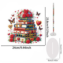 Load image into Gallery viewer, Rose Gnome-Single Side Drill-Acrylic Diamond Desktop Ornament