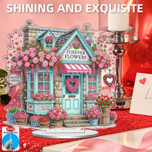 Load image into Gallery viewer, Rose Gnome-Single Side Drill-Acrylic Diamond Desktop Ornament