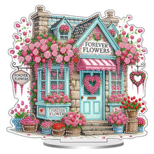 Load image into Gallery viewer, Rose Gnome-Single Side Drill-Acrylic Diamond Desktop Ornament