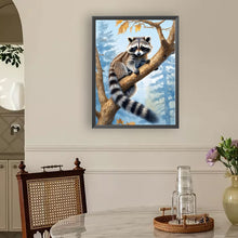 Load image into Gallery viewer, Raccoon-Full Round Diamond Painting-30x40cm