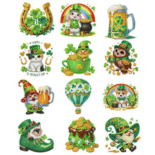 Load image into Gallery viewer, 12Pcs/Set Happy St Patricks Day-Diamond Painting Magnet Refrigerator