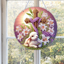 Load image into Gallery viewer, Easter Bunnya-Single Side Drill-Diamond Pendant