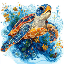 Load image into Gallery viewer, Sea Turtle-Partial Special Diamond Painting-30x30cm
