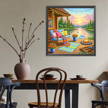 Load image into Gallery viewer, Landscape-Full Round Diamond Painting-50x50cm