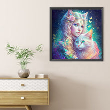 Load image into Gallery viewer, Cat-Full Round Diamond Painting-40x40cm